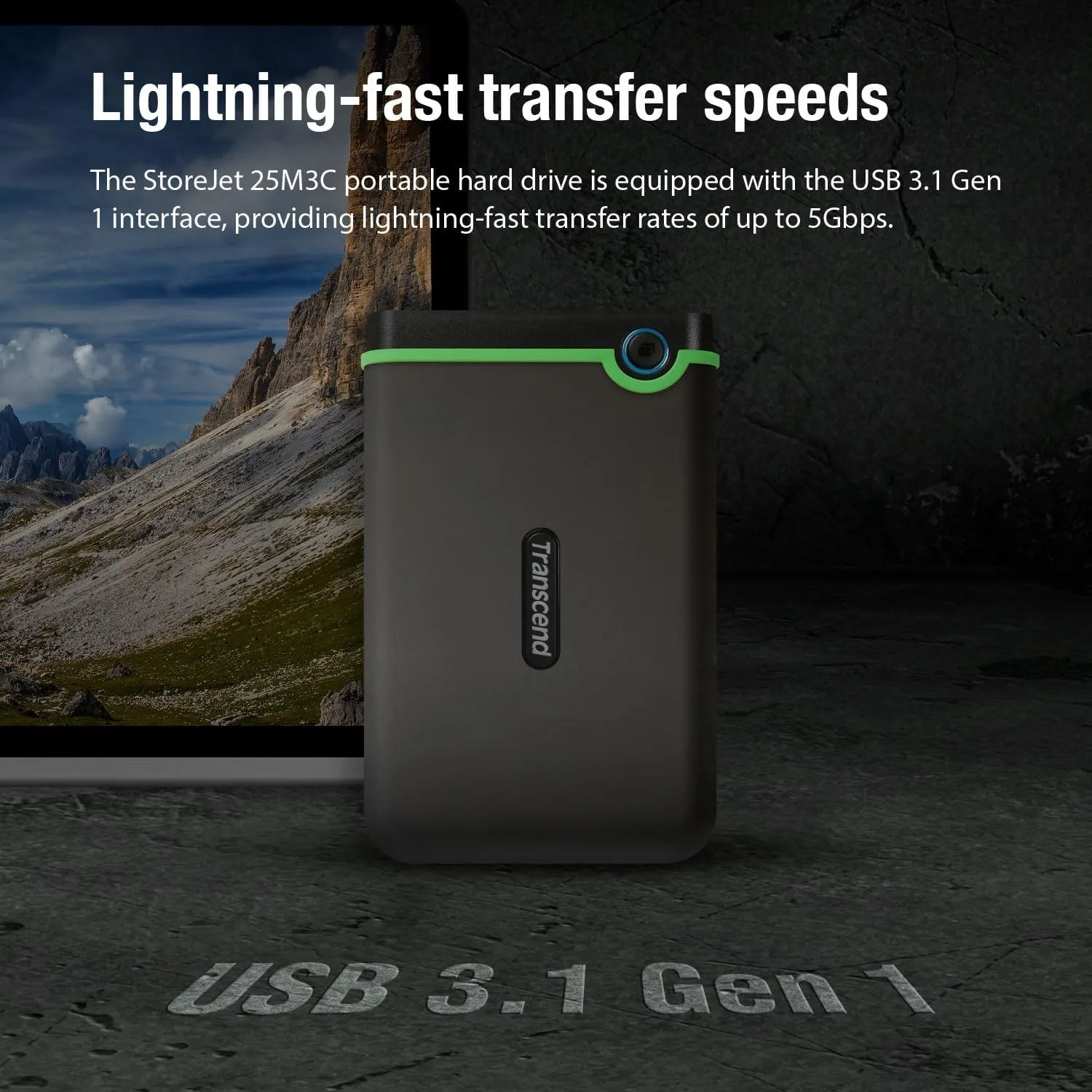 Transcend StoreJet 25M3C Portable HDD 2tb