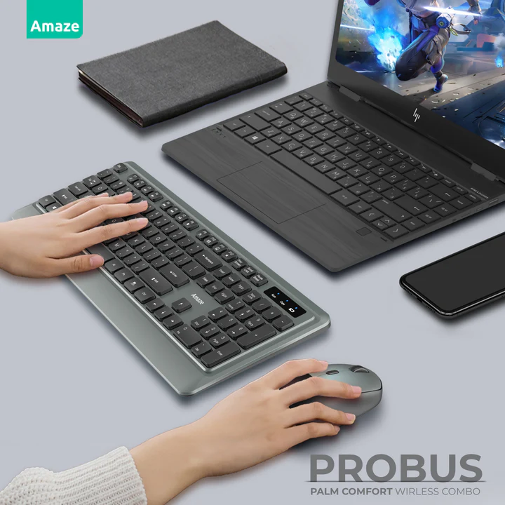 Probus Palm Comfort Wireless Keyboard & Mouse Combo | A745