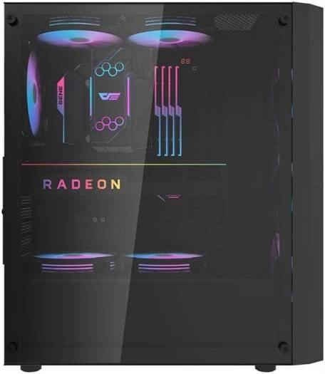 DK351 Black Mesh Gaming Case – Powerful Airflow & Style - Image 7