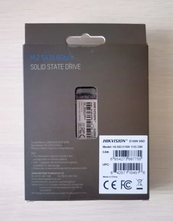 Hikvision E100 M2Sata 512GB