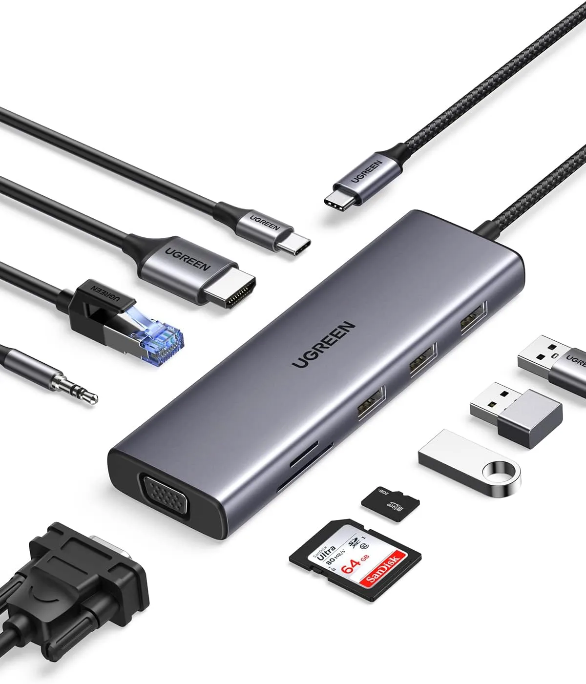 UGREEN 15601 10-in-1 USB-C Hub