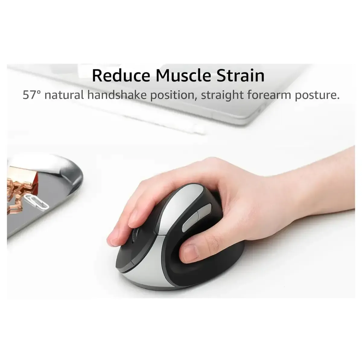 Rapoo EV250 Vertical Ergonomic Silent Wireless Mouse with Adjustable 1600 DPI Price in Pakistan
