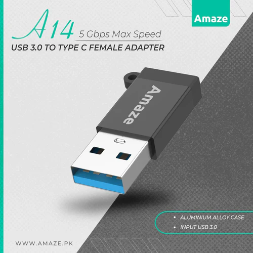 Amaze A14 USB 3.0 to Type-C Adapter Female - Image 2