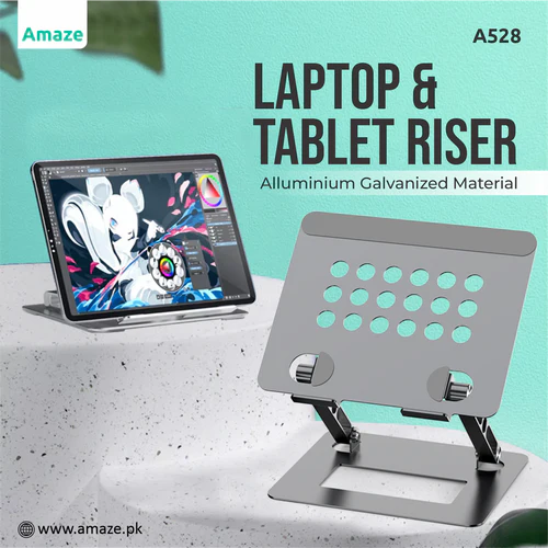 Amaze A528 Adjustable Aluminum Laptop & Tablet Stand - Image 4