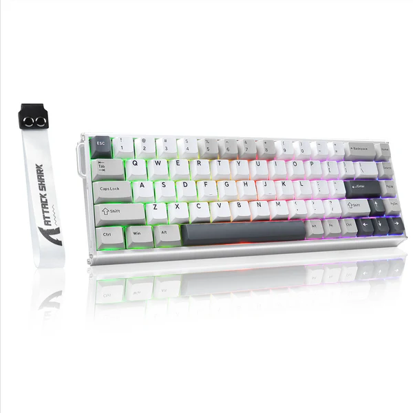 ATTACK SHARK X68 MAX Rapid Trigger Aluminum Keyboard Magnetic Switch (white)