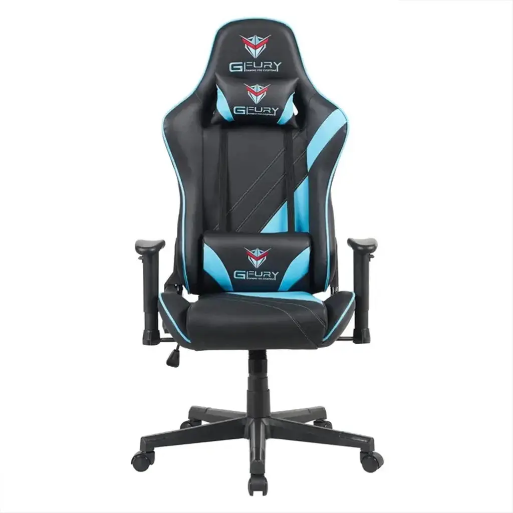 GFury KW-G6287 Ergonomic Fabric Gaming Chair – Black Blue