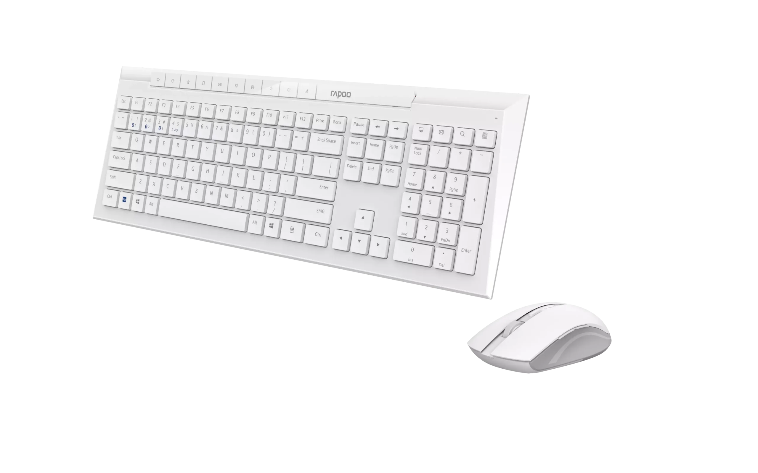 Rapoo 8210M Keyboard Mouse Combo white