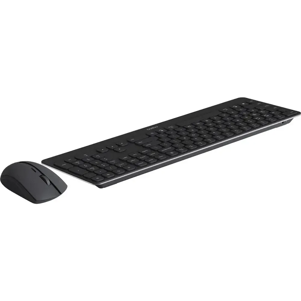 Rapoo 9510M Multi-Mode Wireless Keyboard and Mouse Combo with Bluetooth and 2.4GHz Wireless in Black