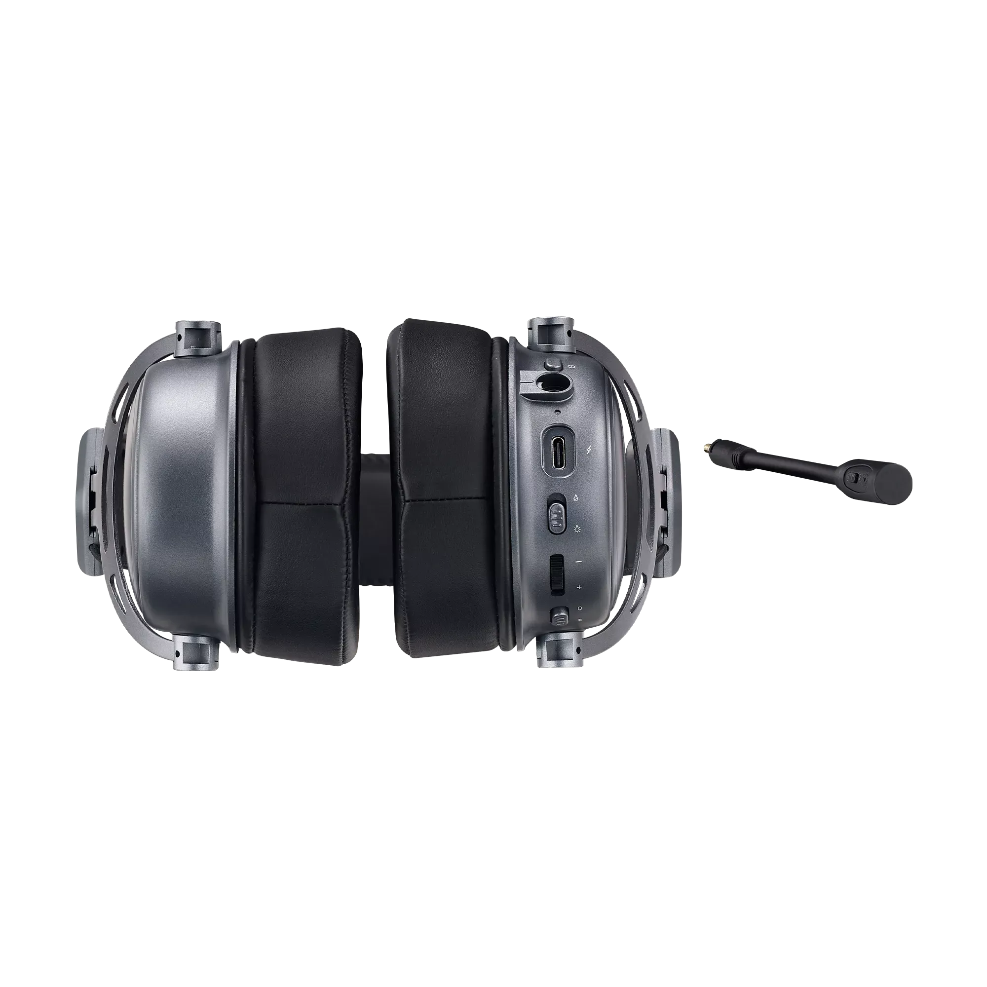 Rapoo VH800 wireless gaming headset with Bluetooth 5.2, 2.4GHz wireless, RGB lighting, graphene drivers, and detachable noise-cancelling microphone