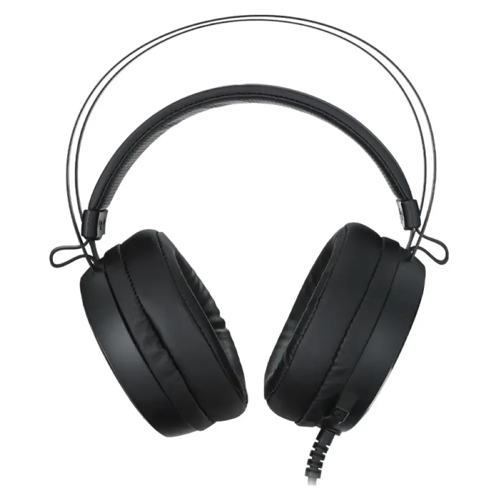 Rapoo VH500C Virtual 7.1 RGB gaming headset with ENC microphone, suspension headband, and over-ear design